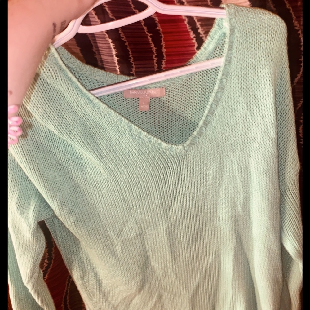Brand is banana republic size is small and color is blue